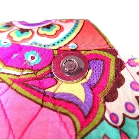 Vera Bradley Paisley Floral Strap Wallet - Picture 7 of 9